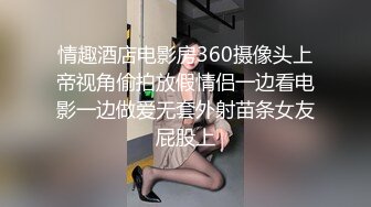 情趣酒店电影房360摄像头上帝视角偷拍放假情侣一边看电影一边做爱无套外射苗条女友屁股上