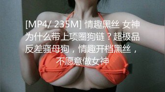 [MP4/ 235M] 情趣黑丝 女神为什么带上项圈狗链？超极品反差骚母狗，情趣开档黑丝，不愿意做女神