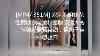 [MP4/ 351M] 双胞胎姐妹花性情展示，全程露脸激情大秀，陪狼友撩骚互动，揉奶子自慰骚穴