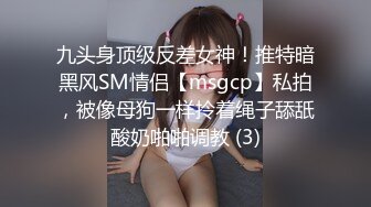 九头身顶级反差女神！推特暗黑风SM情侣【msgcp】私拍，被像母狗一样拎着绳子舔舐酸奶啪啪调教 (3)