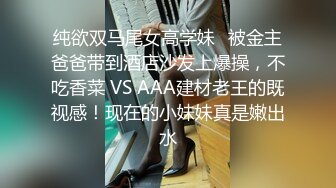 纯欲双马尾女高学妹✅被金主爸爸带到酒店沙发上爆操，不吃香菜 VS AAA建材老王的既视感！现在的小妹妹真是嫩出水